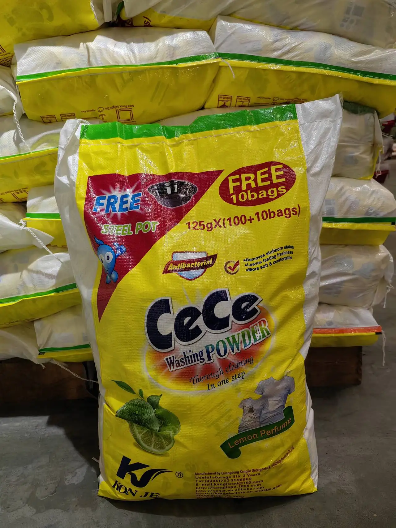 Bulk wash clothes powder cece washing powder with strong perfume laundry detergent