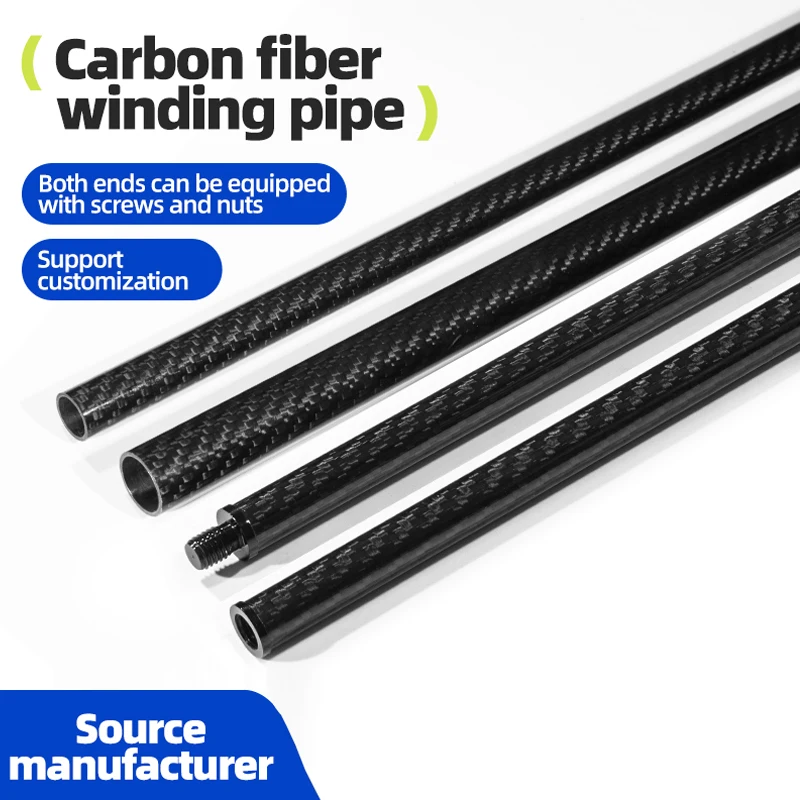Epoxy forged carbon fiber tube 70mm 100mm large diameter carbon fiber tube with carbon fiber good quality custom size