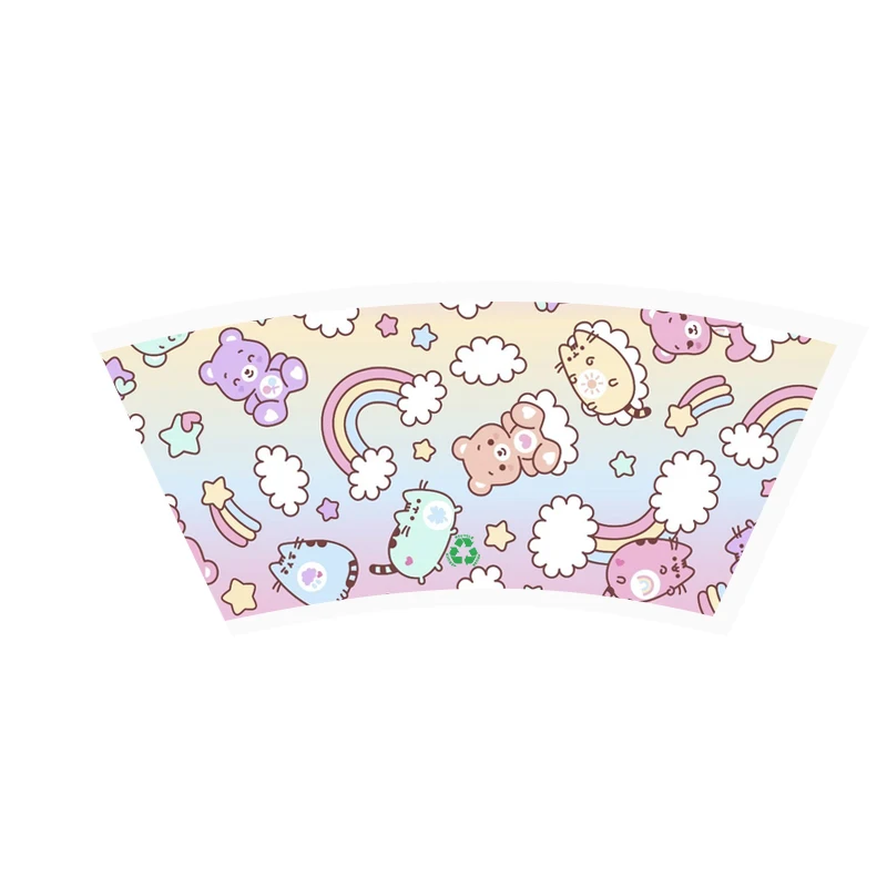 printing non fluorescence Raw Material Wood Pulp Pla PE coated paper for coffee cup