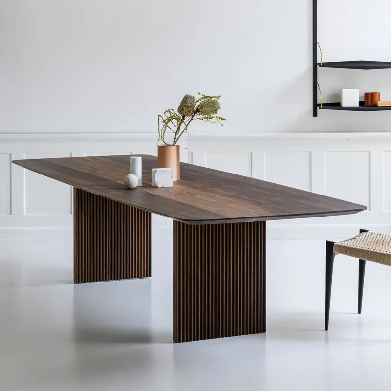 Hot Nordic modern solid wood dining table and chair combination simple modern dining furniture household dining table set