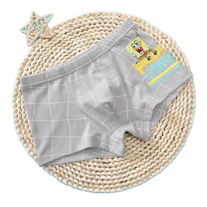 3-12 Years Old Kids Boxer Shorts for Boy Kids Brief Cotton Small Kids Underwear Factory