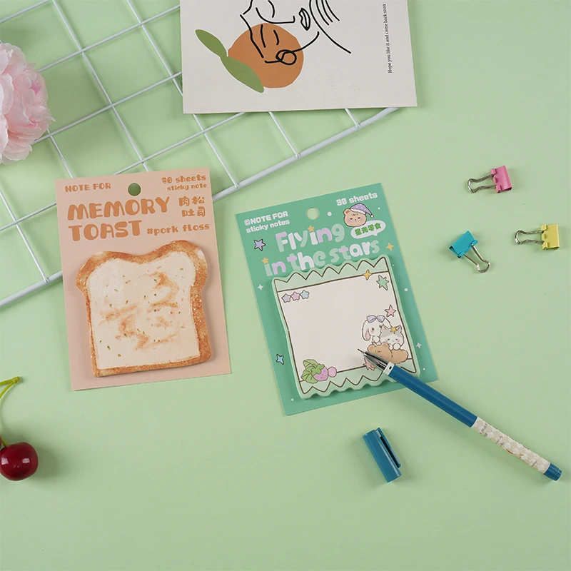 DESEN Personalized Memo Fashion Lovely Sticky Notes Set 3D Die Cut Fun Shape Notes Cute Sticky Note Custom