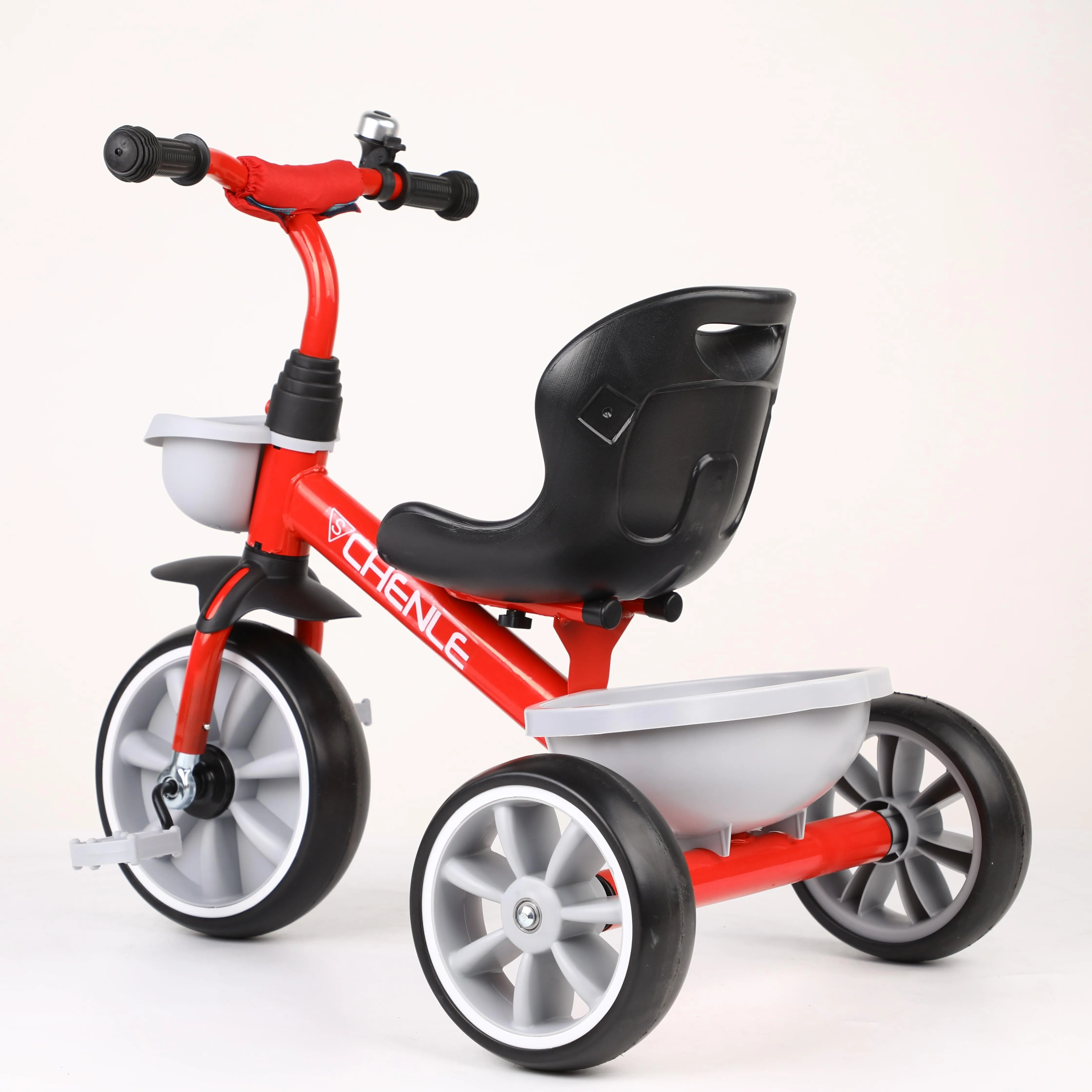 Горячие продажи 3 колесный детский металлический каркас трехколесный велосипед езды на автомобиле для малышей и детей постарше