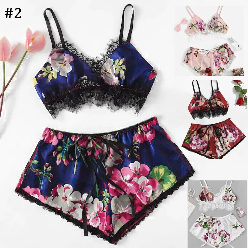 Женская атласная короткая Пижама, Шелковый комплект нижнего белья, ночная рубашка, одежда для сна, Женская свободная ночная рубашка, Пижама для взрослых