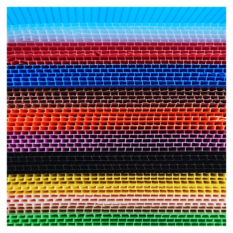 Promotional price 6mm 4x8 feet  PP hollow corflute color sheet polypropylene material plastic corrugated board correx sheet conflute sheet