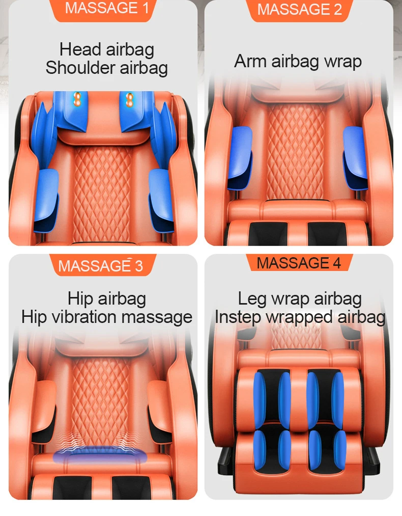 China supplier Luxury Relax Massage Chair 3D Zero Gravity