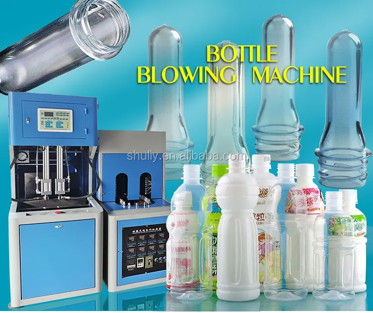 large output capacity semi automatic pet bottle blowing making blow plastic bottles machine 4 cavity