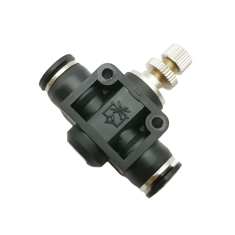 SA 4-12mm throttle valve Air Flow Speed Control Valve Tube Water Hose Pneumatic Push In Fittings