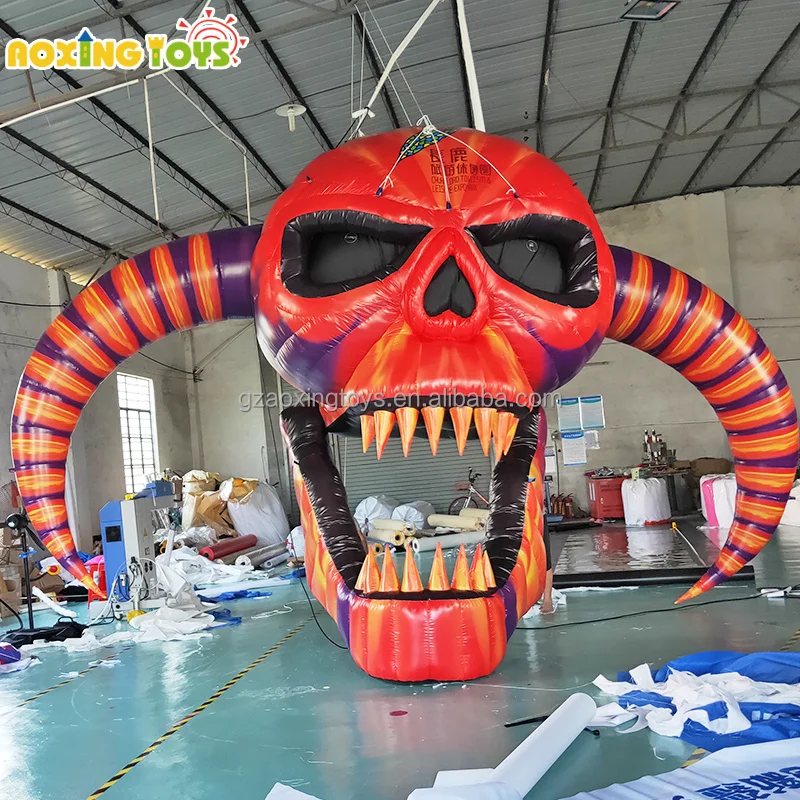 Outdoor Advertisement Decoration Giant Halloween Inflatable Skeleton Bone Costumes For Yard Party Events
