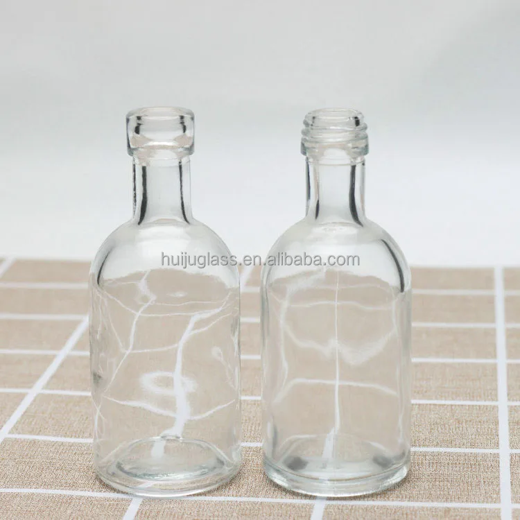 50ml 100ml Mini Wine Juice Beverage Liquid Glass Bottle with Aluminium Caps