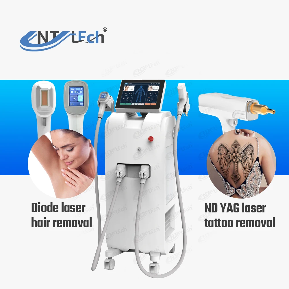 Painless 755 808 1064nm Diode Laser Nd Yag Laser Hair Removal Machine