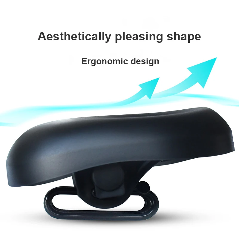 Ergonomic Adjustable Bicycle Saddle Comfortable Soft Cushion Double Seat Kids Simple Style Ventilation Mountain Road Bike Riding