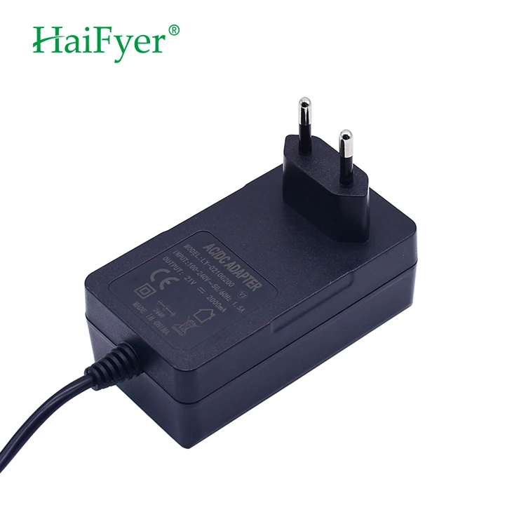 3 Years 42W UL ROHS Certificated 4.2V 8.4V 12.6V 16.8V 25.2V 21V 1A 2A 3A 4A 5A Lithium Li-ion Medical Supply Power Wheelchair