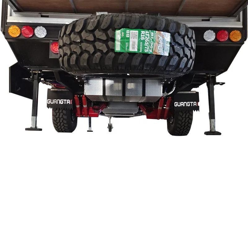 New Design off Road Custom Made Power Lightweight Camper Rear Folding Travel Trailer Camping