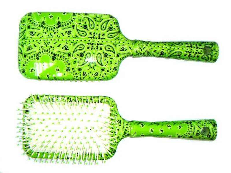 professional plastic AVON promotion gift crystal diamond plastic paddle hair brushes and comb hairbrush