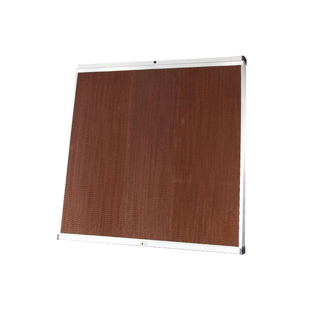 Evap Honeycomb Air Cooler System Craft Paper Resin Greenhouse Evaporative Cooling Pad For Green Houses