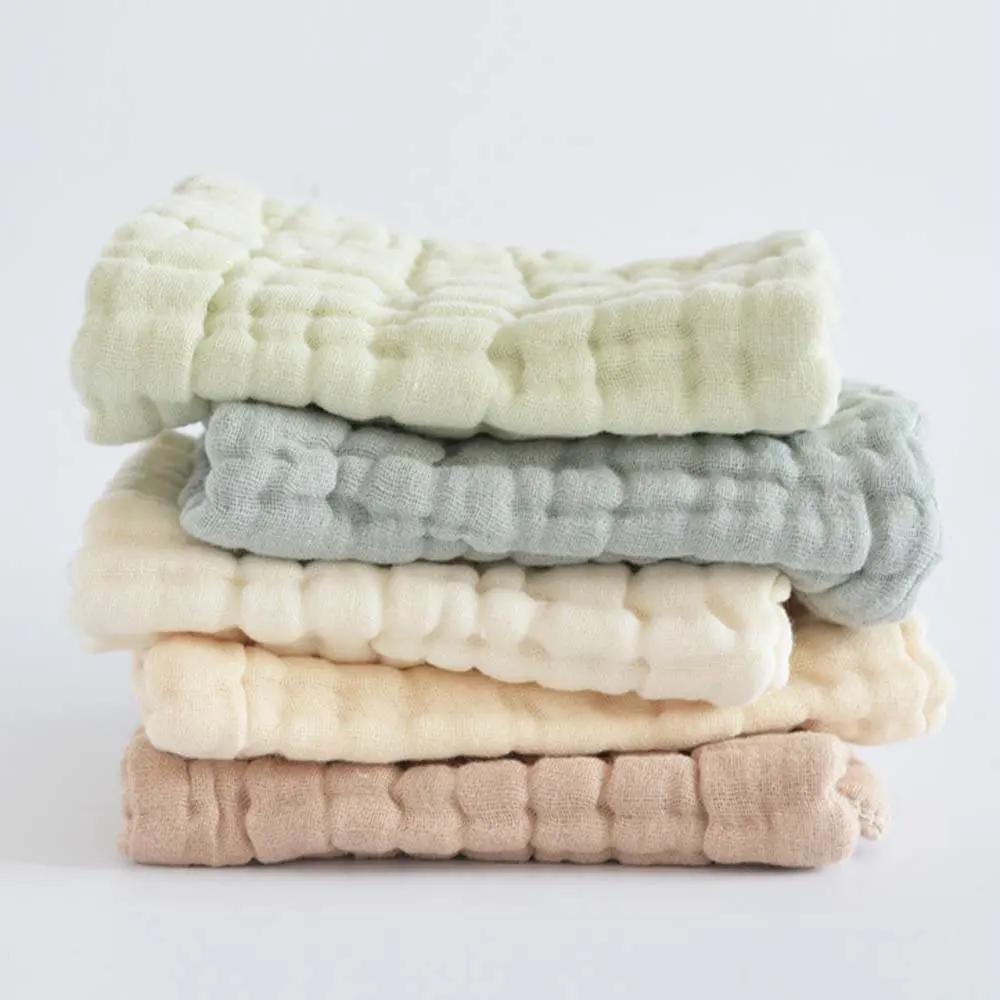 Baby Burp Muslin Cloths 6 Layer Cotton Hand Washcloths Extra Absorbent Cotton Towel