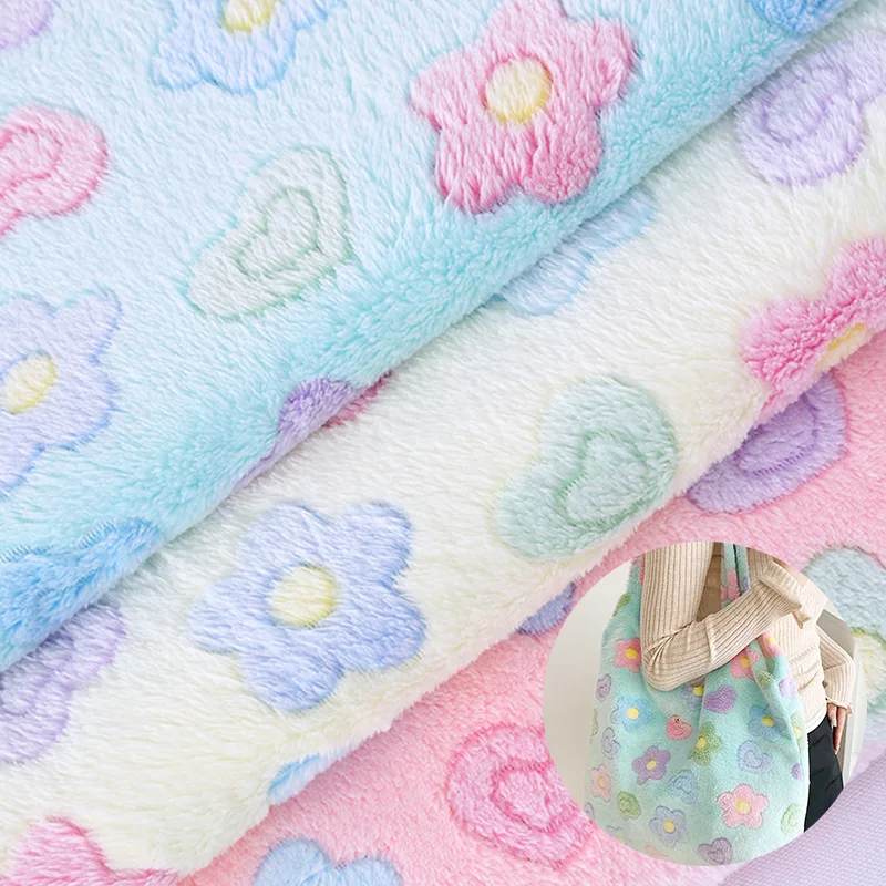 China Custom Throw Pillow, Baby Use Soft Blanket Thick Polyester Knit Thickened Shaggy Printed Flannel Fabric/