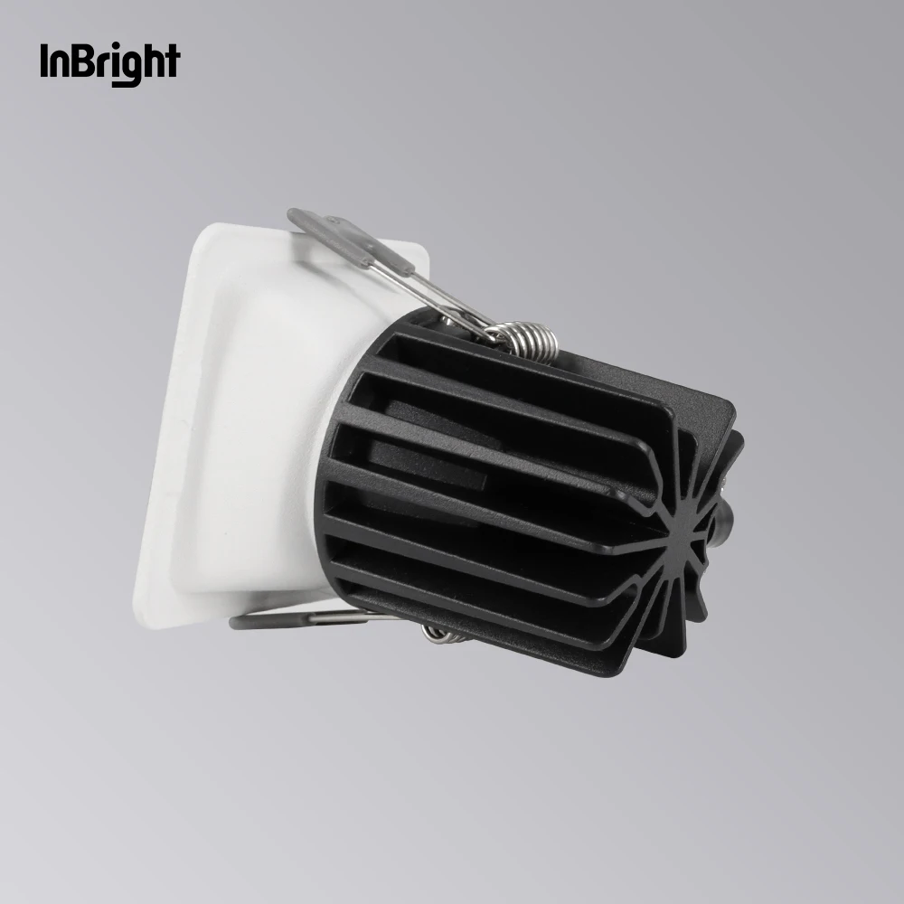 Commercial Lighting Recessed LED Dimmable Adjustable Square Down Light 8W 10W 15W 28W Hotel Downlight