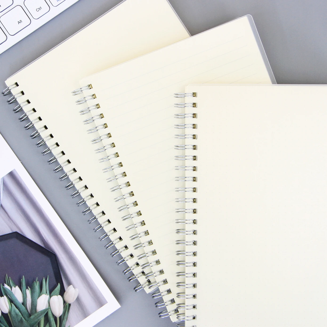 Quality Choice Personalized Spiral Bound Journal Eco Friendly Pp Transparent Coil Notebook for Students