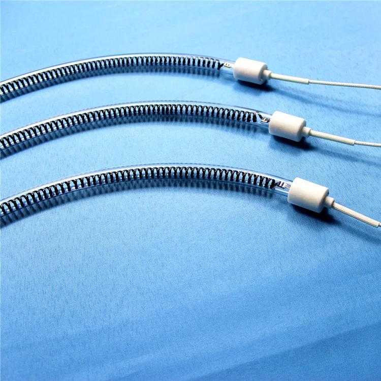 Дугообразная инфракрасная кварцевая нагревательная трубка из углеродного волокна для лампы домашнего обогревателя