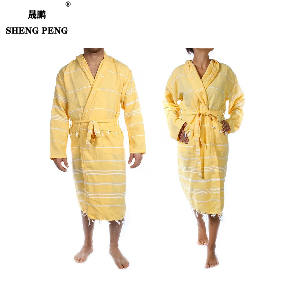 Free Shipping Luxury Baby Bath Robe Lady Winter Cotton Man Printed Groom Big Large Turkish Bathrobe