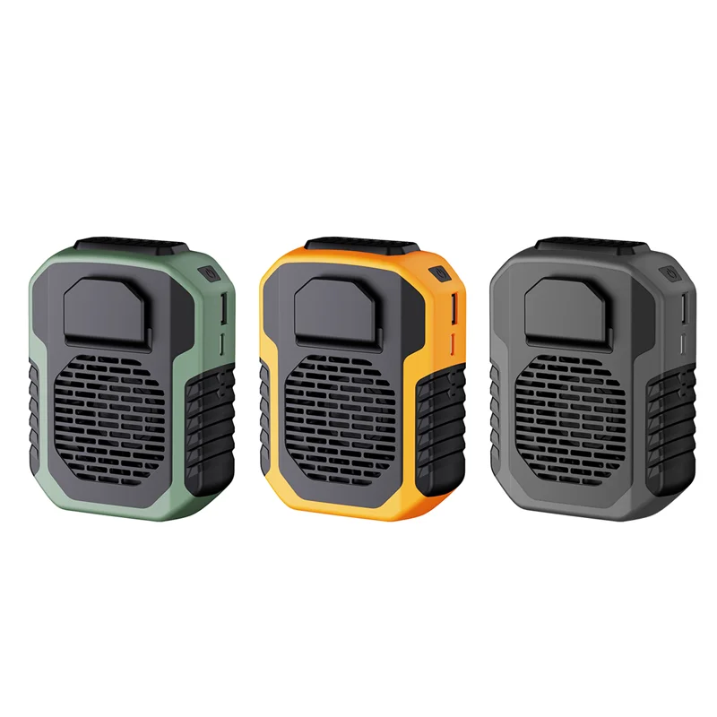 2023 New Arrivals Portable, Mini Hanging Waist Fan 6000mAh Rechargeable Fan 2 IN 1 Air Cooling Fans office outdoor/