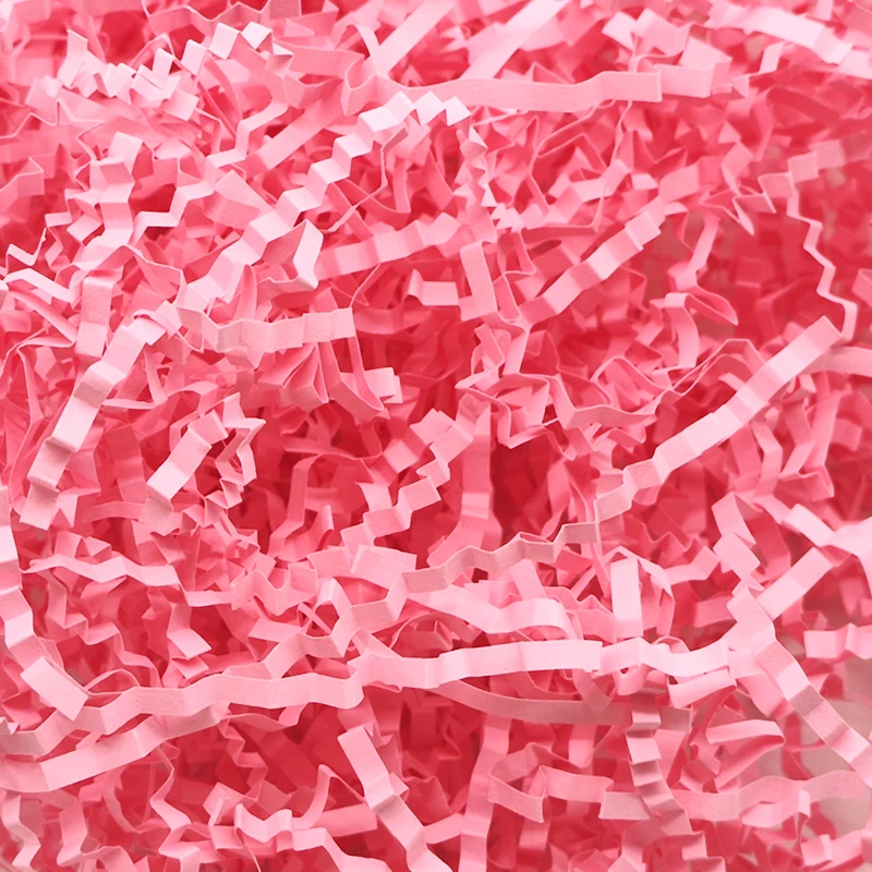 Recycle Pink Cutting Crinkle Paper Shredded Filler Paper for Gift Box Basket Filler Filling Shredded Paper