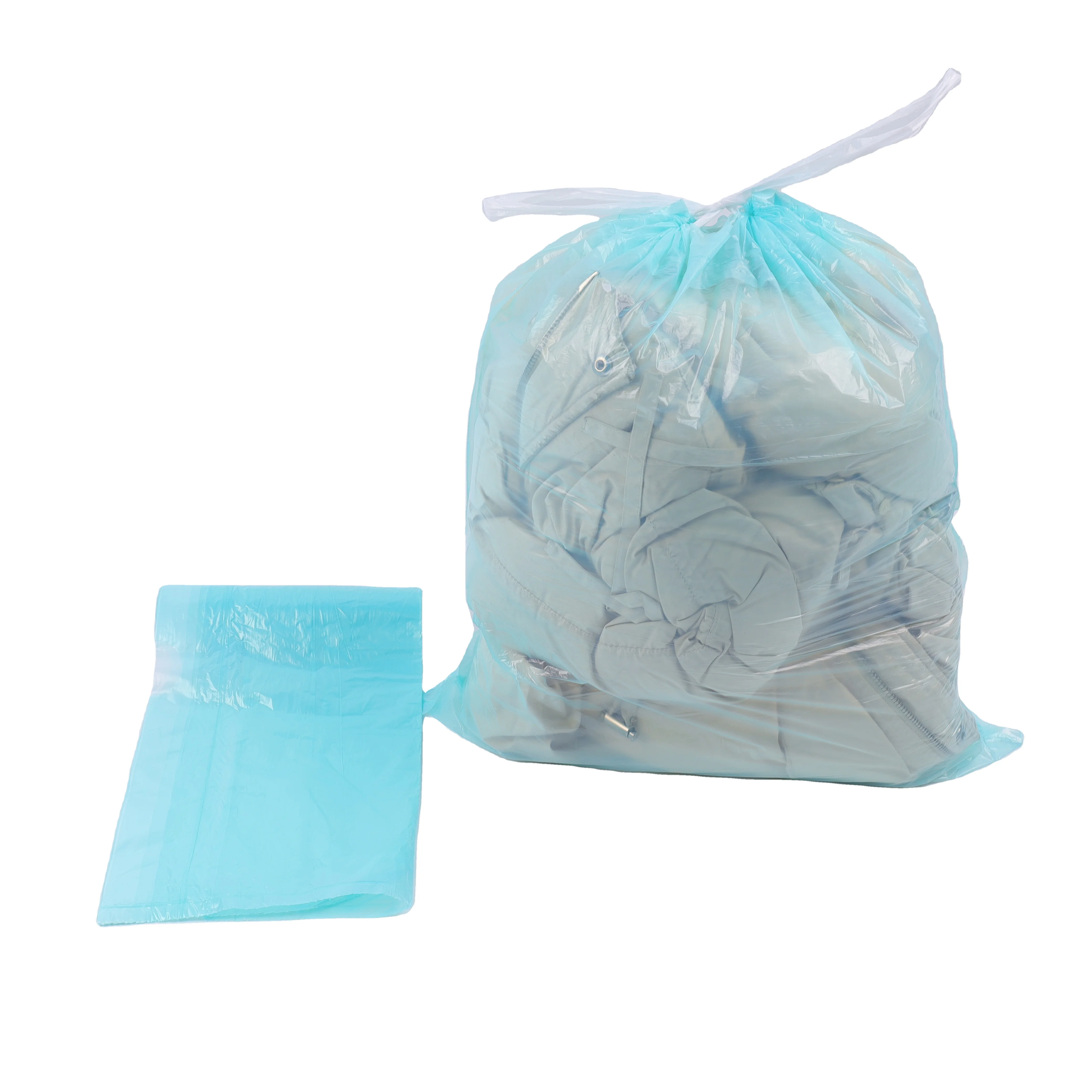 Colorful Disposable Drawstring Plastic Garbage Trash Bag Use for Home Office Kitchen Large Bag on Roll