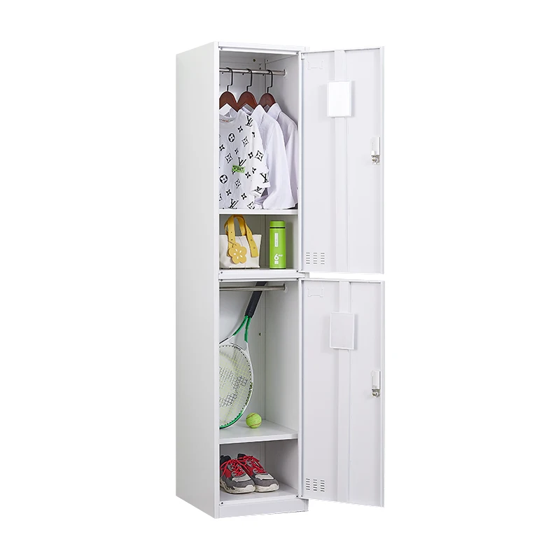 Самый продаваемый товар, вертикальный металлический шкафчик для хранения одежды, железный шкафчик с двумя дверцами