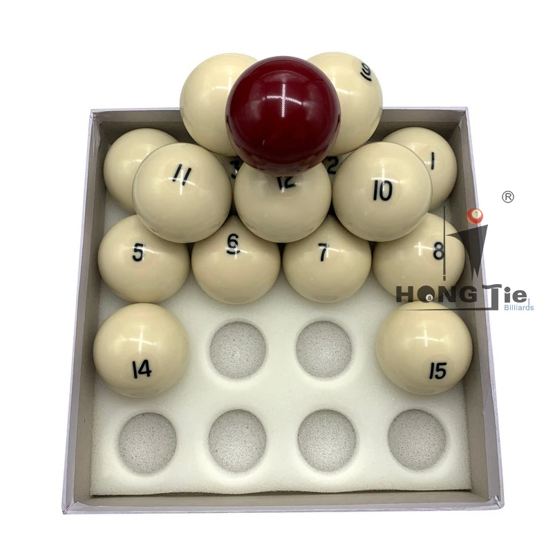 
Hongjie Billiards Factory direct sales Russian ball set billiard ball set 60.3mm 68mm 