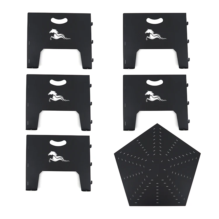 Portable Outdoor Firewood Stove High Carbon Steel fire pit patio heating tools HR-HK-008