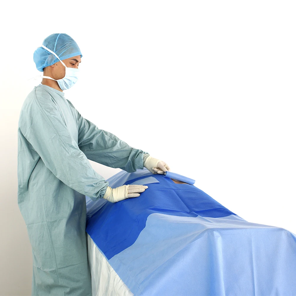 Laminated hydrophilic Non woven fabric for making medical bed sheet