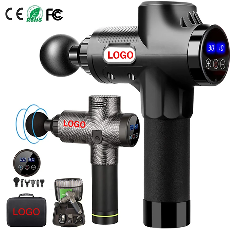 Dropshipping 30 Speed 6 Head Cordless Handheld Percussion Relaxes the Gun usb Facial Physio Chiropractic Muscle Massage Gun
