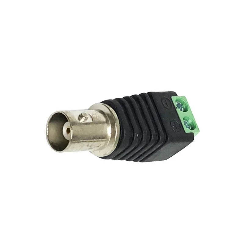 CCTV Accessories Wholesale BNC Plug To 2Pin Screw Terminal BNC Male connector