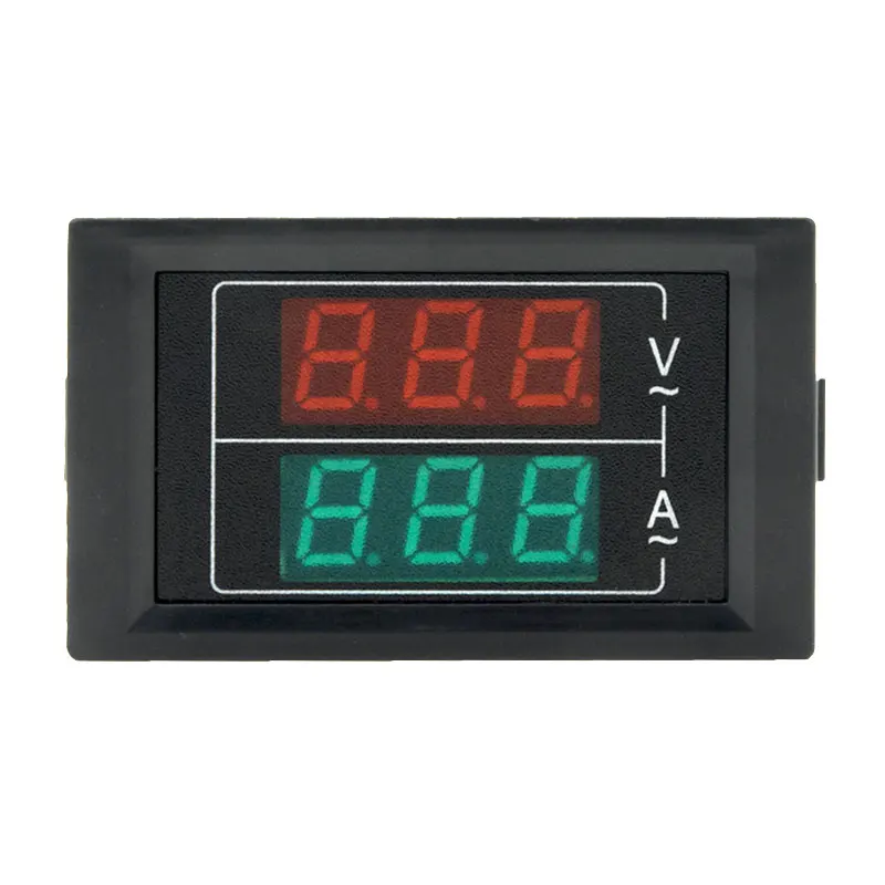 FATO D85 Digital Display Meter Panel High Precision 2 in 1 AC Voltmeter Ammeter Voltage Dual Display 60 500V