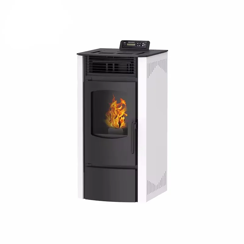 9KW Modern Design Pellet Furnace Combustion Heater Cast Iron Stove for Indoor Heating Fuel Wood