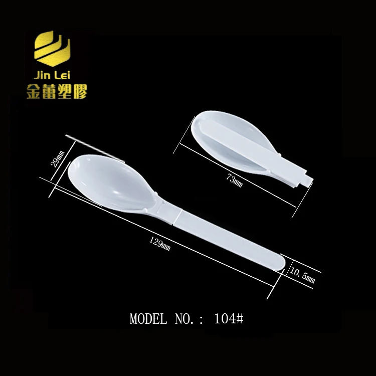 Plastic Disposable Cream Cake Disposable Plastic Spoon Dessert Kitchen Spoons Color Small Yogurt Folding Flatware Sets P