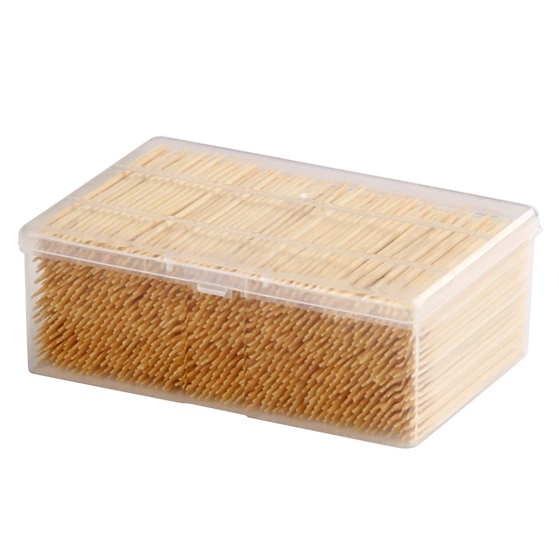 
Manufacturer High Quality 3500pcs Refillable 65mm * 2.0mm Bamboo Toothpicks Tooth sticks Containers 