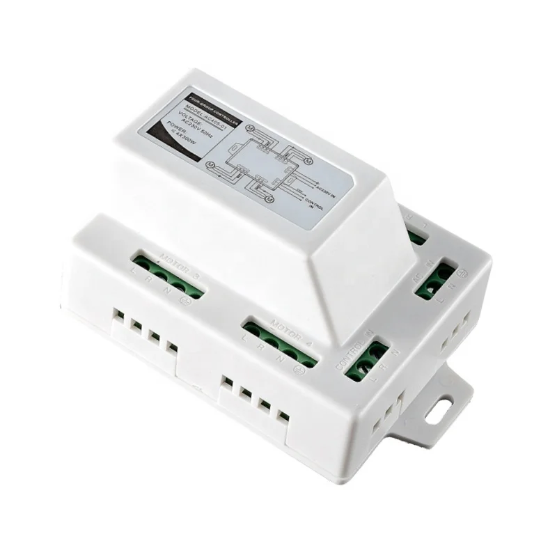 4CH Tubular Motor Group Control Controller Relay For Motorized Curtain Motors