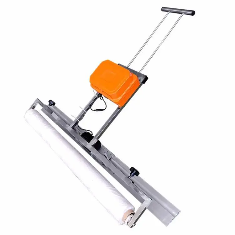 Automatic vibration leveling, footprint removal and film covering machine with long service life, automatic and simplified conc