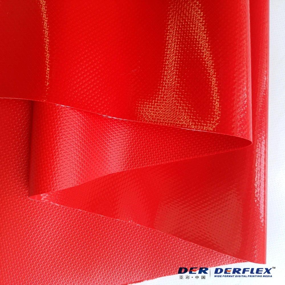 Waterproof UV Resistant 610GSM 1-5m Width Polyester PVC Coated Fabrics Tarpaulin for Tent
