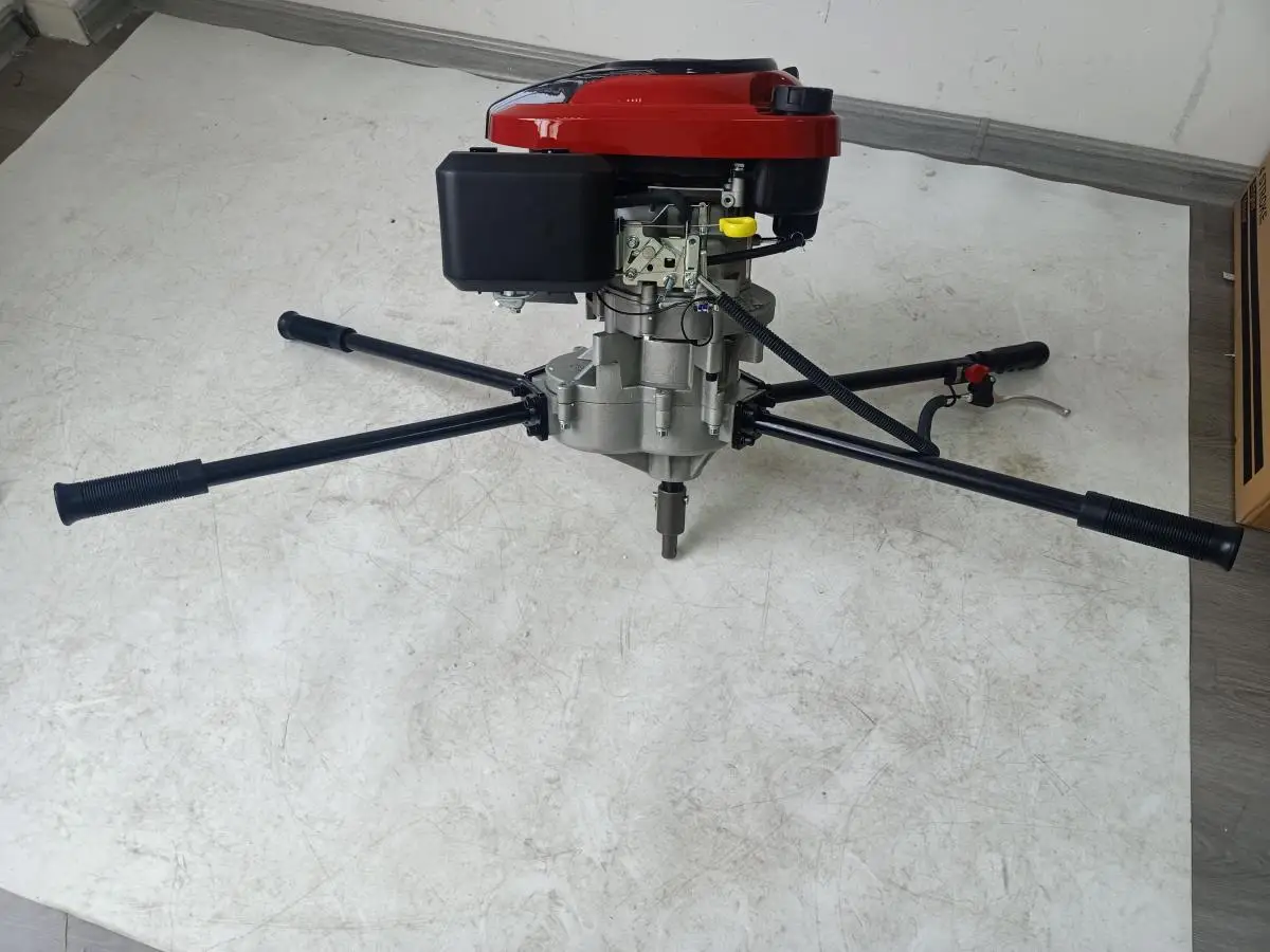 High Quality 4 Stroke 196cc Earth Auger Engine Gas Powered Earth Auger Hole Digging Machines