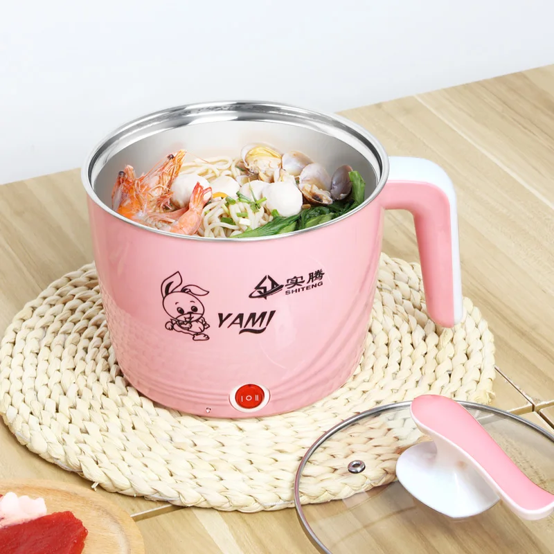 Amazon 18 см электрический чайник для приготовления пищи с подогревом с красочной пластиковой оболочкой для детей и студентов