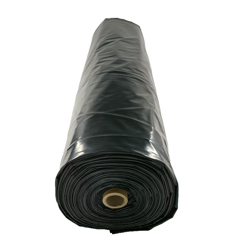 Plastic sheet builders film black color 2mx100m