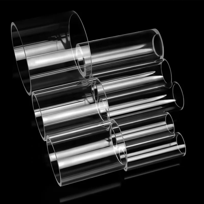 Heat Resistant Glass Tube High Temperature Clear Quartz Tube  High Purity Quartz Tube