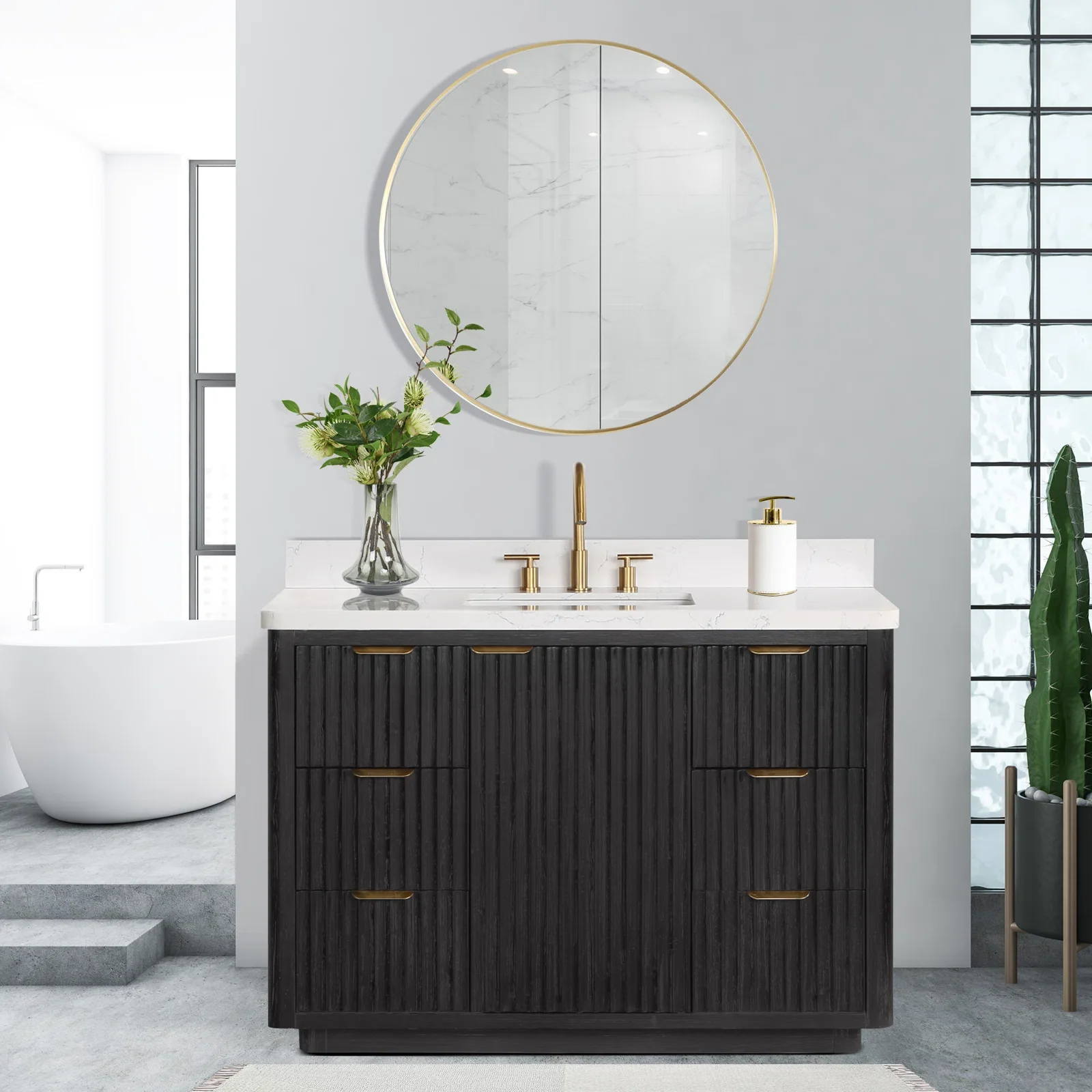 Vietnam Factory Homedee New style Bathroom Vanity Sets Hotel Bathroom Vanity Cabinets