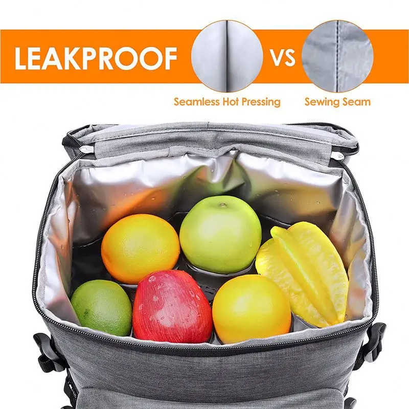 Amazon hot selling travel picnic beach wine beer cooler bag ice pack thermal insulated cooler backpack