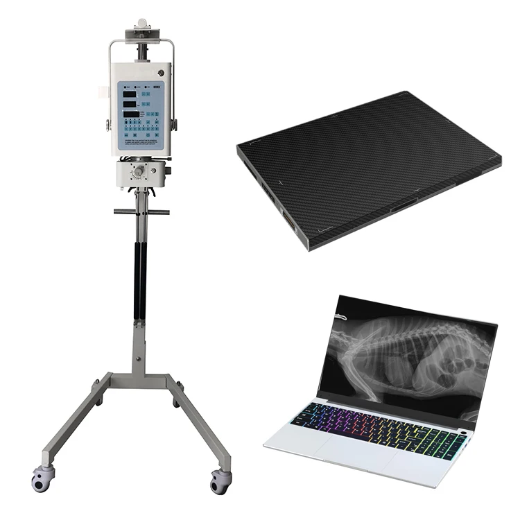 Built-in Battery Portable X-ray machine with 10*12 inch Flat Panel Detector for horse
