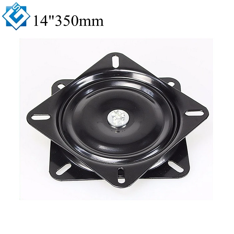 Lazy Susan 14 Inch 350mm Black Metal Turntable 360 Degree Free Rotating Ball Bearing Swivel Plate Mechanism